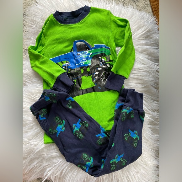 Toddler Monster Truck Pajamas Set - Picture 1 of 4